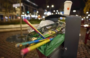 Szilveszter utáni takarítás a fővárosban