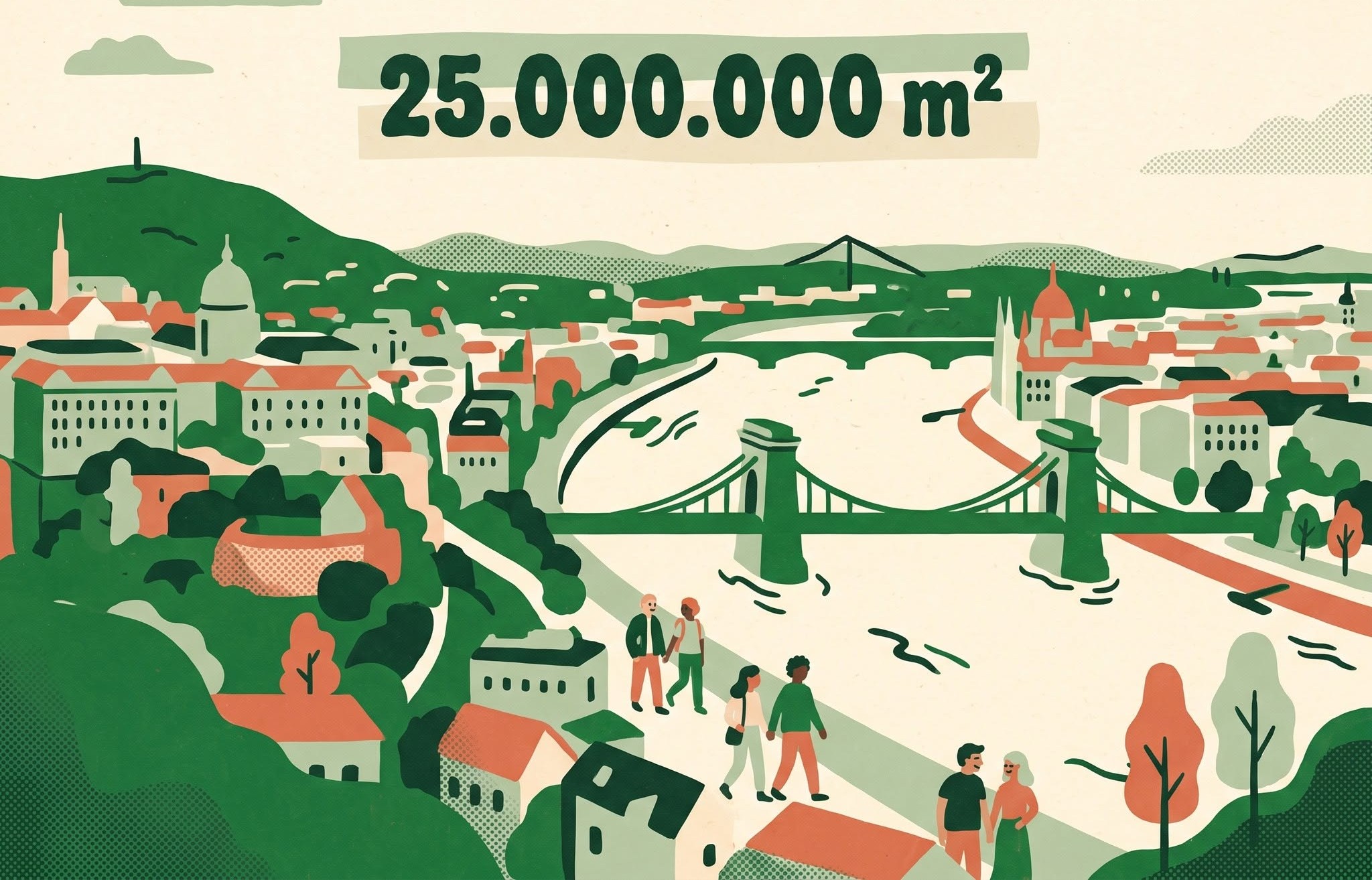 25 millió négyzetméter.